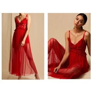 21. Choosy Red Bae OG Sheer Dress SZ. 16